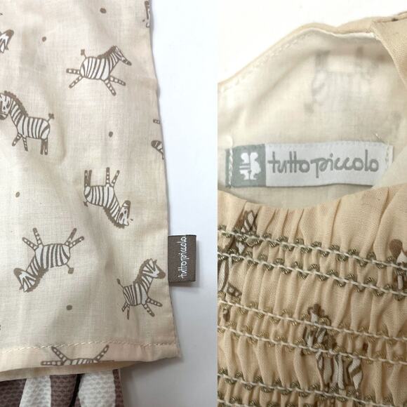 TUTTO PICCOLO NWOT Auden Zebra Print Smocked Top & Jam Pants 6M - Picture 8 of 9